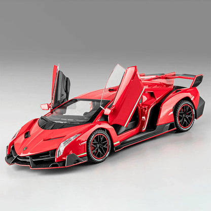 9-inch alloy diecast model car showcasing intricate design and craftsmanship, perfect for collectors and decor.