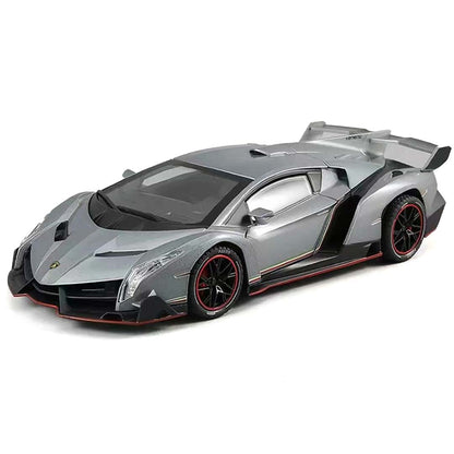 1:18 to 1:24 scale diecast model of a modern luxury car with meticulously crafted details and a sleek finish.